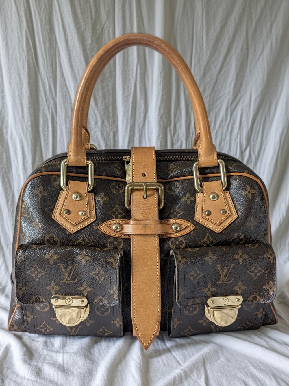 Authentic Louis Vuitton Monogram Manhattan GM Satchel